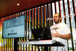 Presentación Audi e-tron impresión 3D comestible