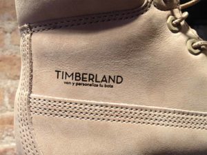 Timberland personalización láser